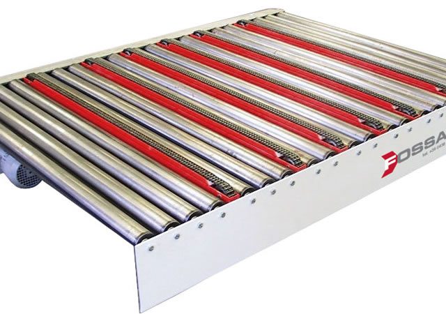 Convoyeur à rouleaux pour paquets ou palettes